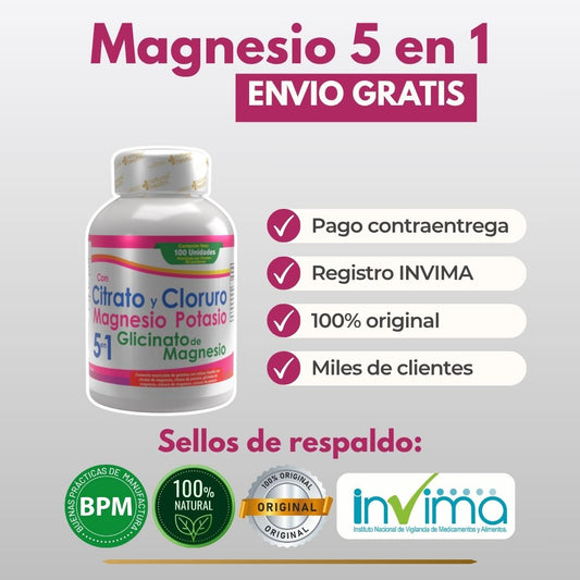 Magnesio y Potasio 5 en 1