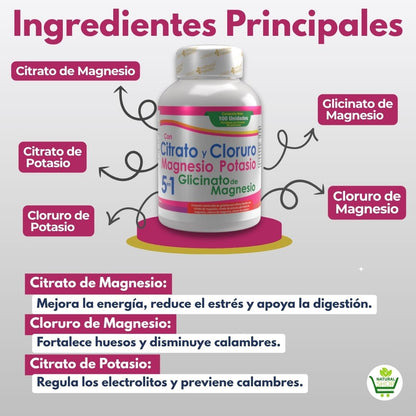 Magnesio y Potasio 5 en 1